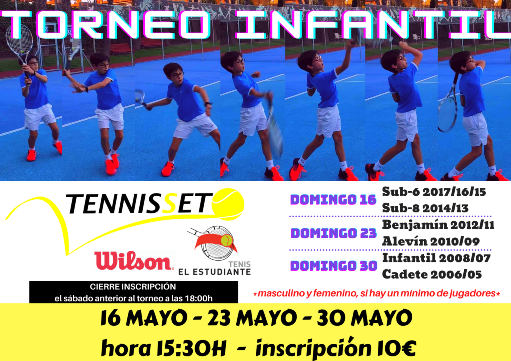 Torneo de tenis verano 2021