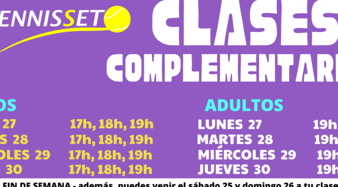 CLASES COMPLEMENTARIAS JUNIO 2022
